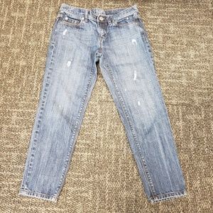 Ann Taylor Loft Distressed Boyfriend Jeans Sz 00P